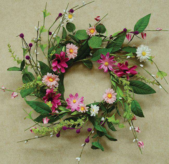 Aster Daisy Wreath - 12" - The Fox Decor