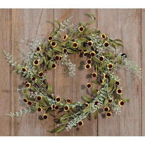 Bird's Eye Daisy Garden Wreath - The Fox Decor