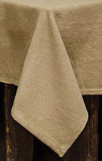 Burlap Tablecloth - 60