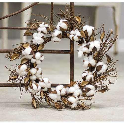 Cotton & Twig Wreath - The Fox Decor