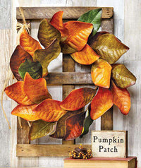 Fall Magnolia Leaves Wreath, 14