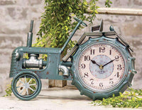 Farmhouse Blue Tractor Clock - The Fox Decor