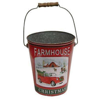 Farmhouse Christmas Bucket - The Fox Decor