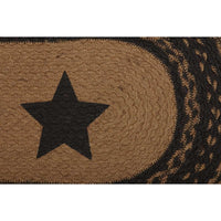 Farmhouse Jute Braided Table Runners Stencil Stars - The Fox Decor