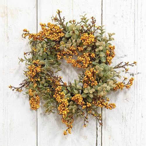 Pebble Creek Candle, Ring, 6", Mustard - The Fox Decor