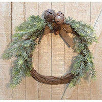 Vintage Country Cedar and Bell Wreath, 17