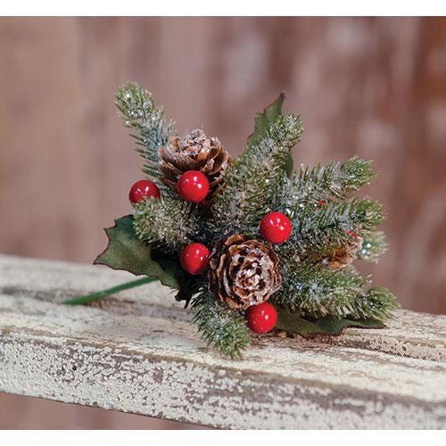 Icy Berries Mini Cone Pick, 8" - The Fox Decor