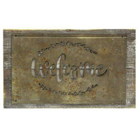 Thumbnail for *Welcome Rustic Wood and Metal Sign - The Fox Decor