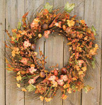 Harvest Garden Twig Wreath, 18