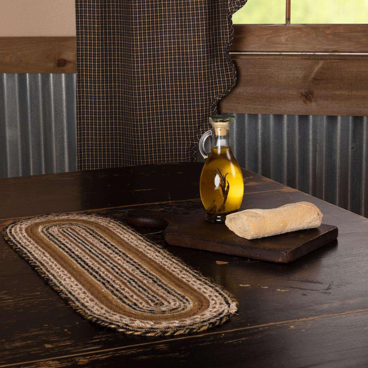 Kettle Grove Jute Braided Table Runner - The Fox Decor