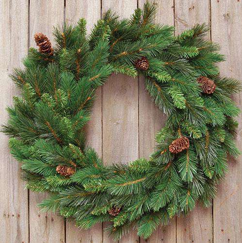 Majestic Pine Wreath, 24" - The Fox Decor