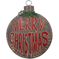 Merry Christmas Bulb Wall Hanger - The Fox Decor