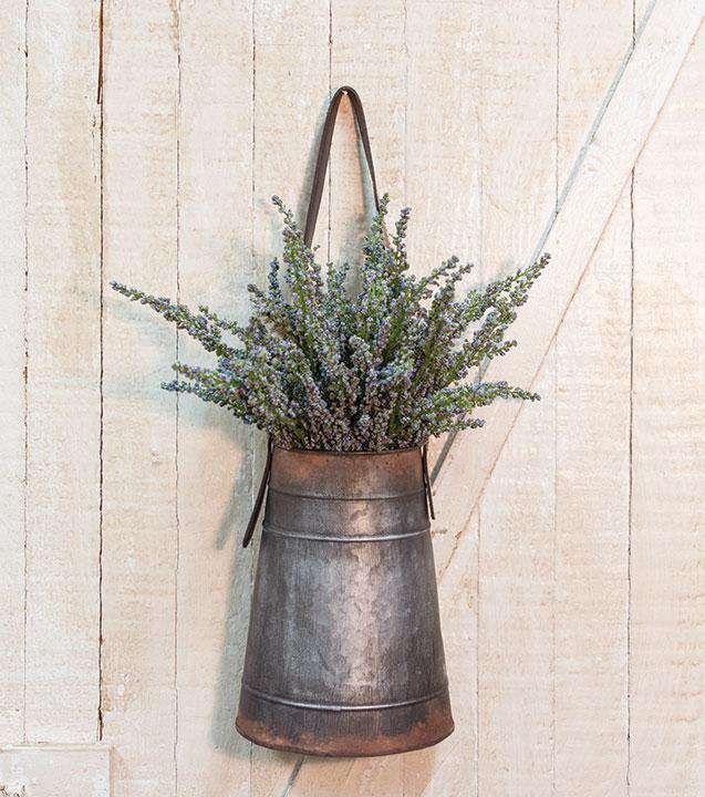 Metal Hanging Flower Holder w/Strap Buckets & Cans CWI+ 