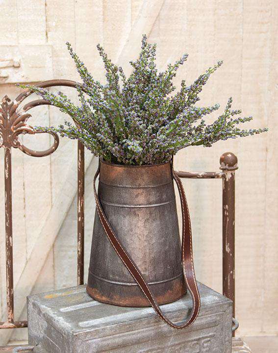 Metal Hanging Flower Holder w/Strap Buckets & Cans CWI+ 