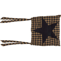 Navy Star Country Chair Cushion - The Fox Decor
