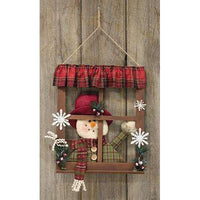 Peeking Snowman Window - The Fox Decor