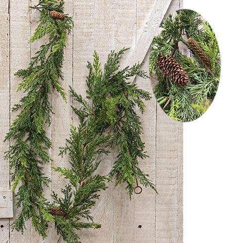 Prickly Pine Garland, Christmas Green - The Fox Decor