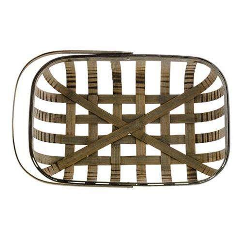 Rectangle Tobacco Basket With Handle - The Fox Decor