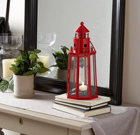 Red Lighthouse Lantern - The Fox Decor