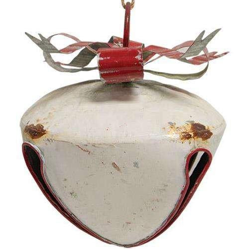 Rustic White Metal Bell - The Fox Decor