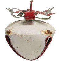 Rustic White Metal Bell - The Fox Decor