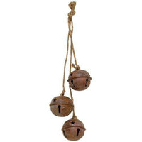 Rusty Jingle Bells Trio with Star Cutouts - The Fox Decor