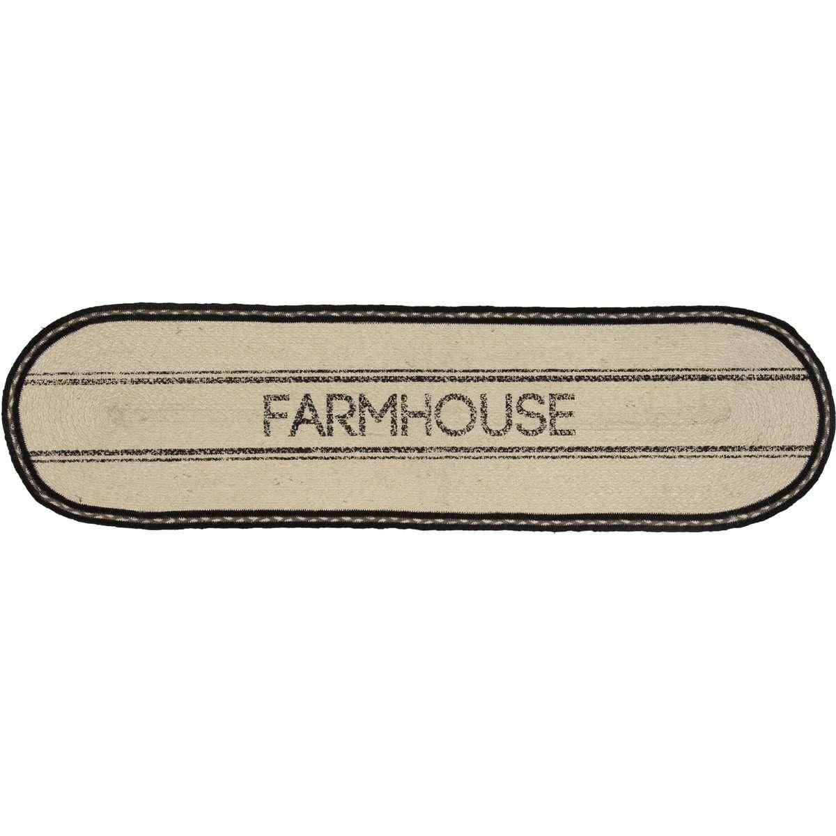 Sawyer Mill Charcoal Farmhouse Jute Braided Table Runner - The Fox Decor