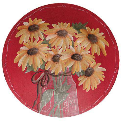 Simply Enjoy Sunflower Plate HS Plates & Signs CWI+ 
