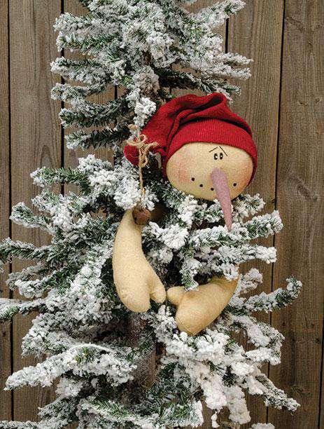 Snowman Ski Hat Tree Hugger Topper - The Fox Decor