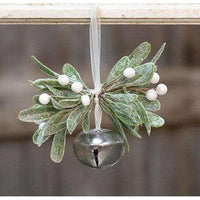 Sparkle Mistletoe Bell Ornament - The Fox Decor