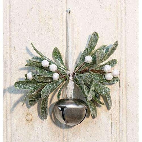 Sparkle Mistletoe Bell Ornament - The Fox Decor