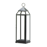 Tall Black Contemporary Lantern - The Fox Decor