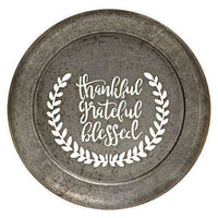 Thumbnail for Thankful, Grateful, Blessed Metal Cutout Wall Plaque Metal Signs CWI+ 