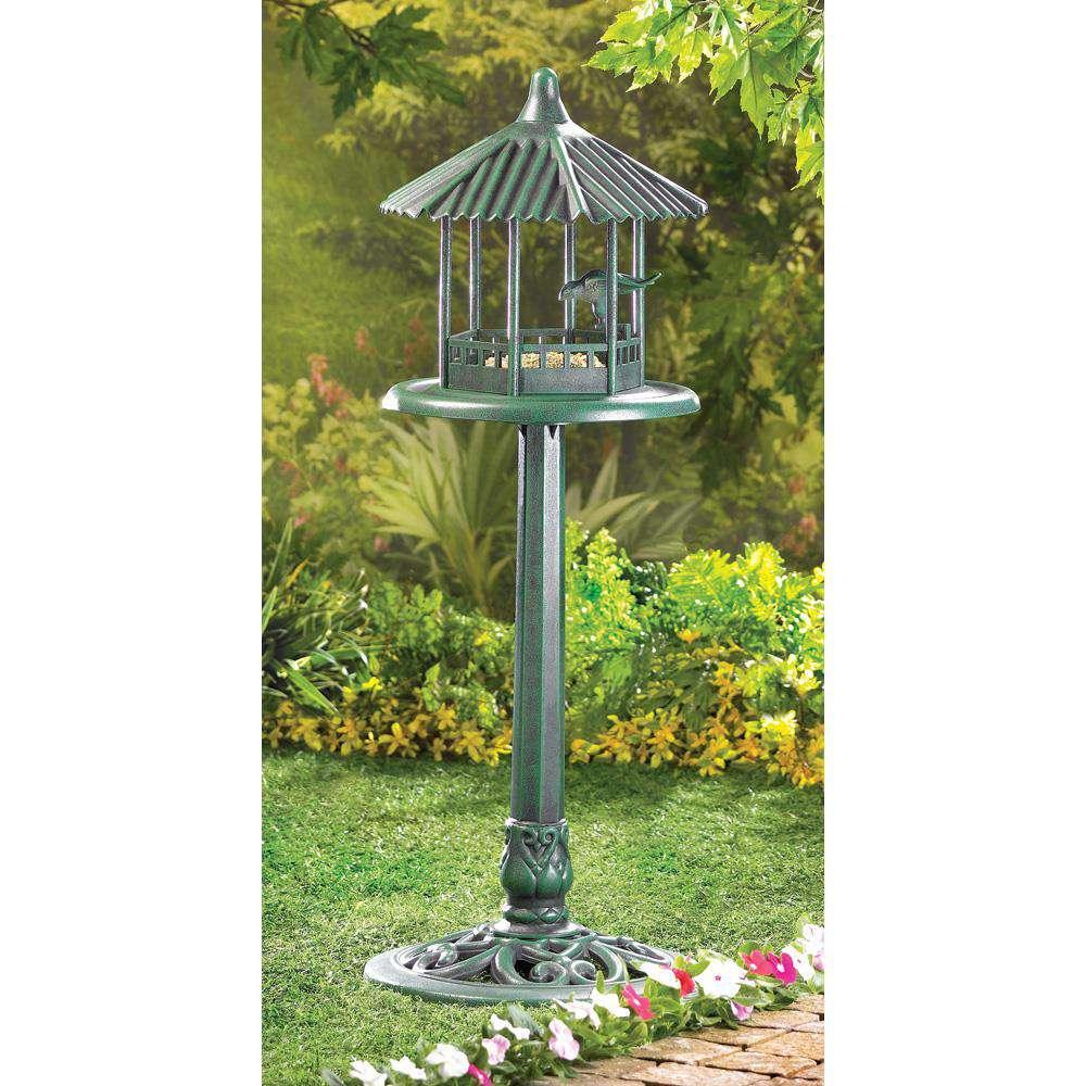 Verdigris Gazebo Birdfeeder - The Fox Decor