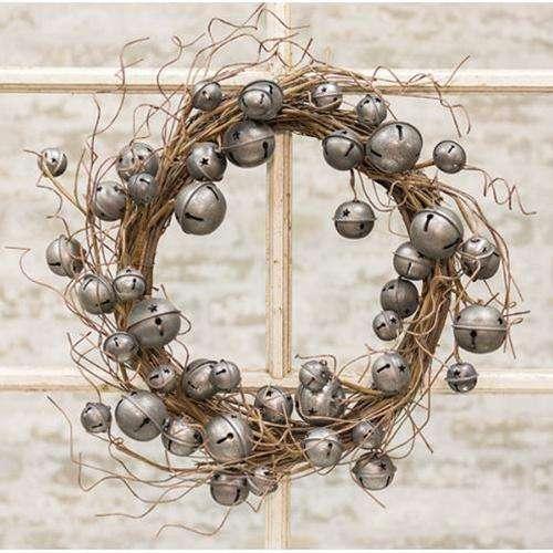 Vintage Galvanized Bell Wreath - The Fox Decor