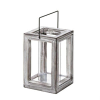 Weathered Garden Wooden Lantern - The Fox Decor
