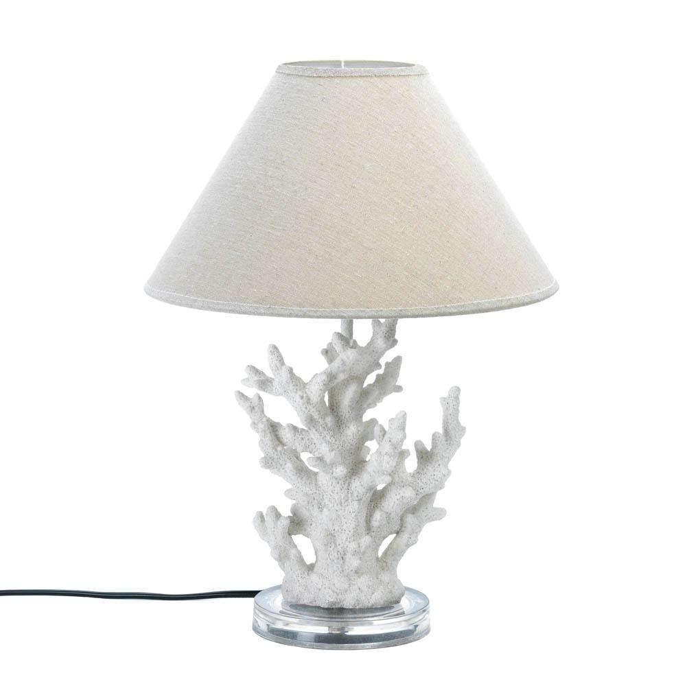 White Coral Table Lamp - The Fox Decor