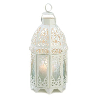 White Lattice Lantern - The Fox Decor