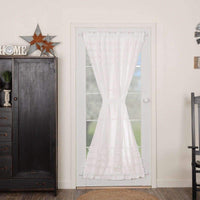 Thumbnail for White Ruffled Sheer Petticoat Door Panel 72