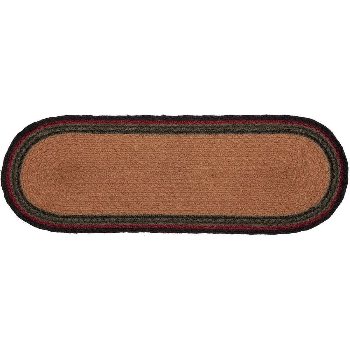Wyatt Stenciled Bear Jute Braided Table Runner - The Fox Decor