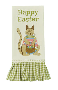 Thumbnail for Easter Cat Embroidered Printed Dishtowels - Set of 6 Park Designs