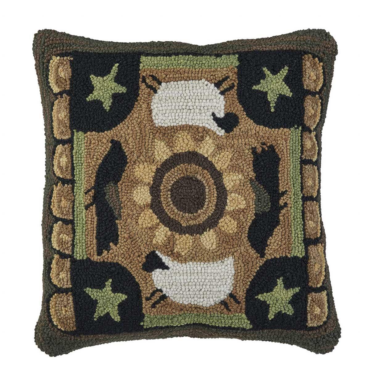 Favorite Things Hooked Pillow - 18x18 - Park Designs - The Fox Decor