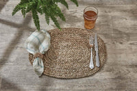 Thumbnail for Oval Jute Braided Placemats - Beige Set Of 6 Park Designs - The Fox Decor