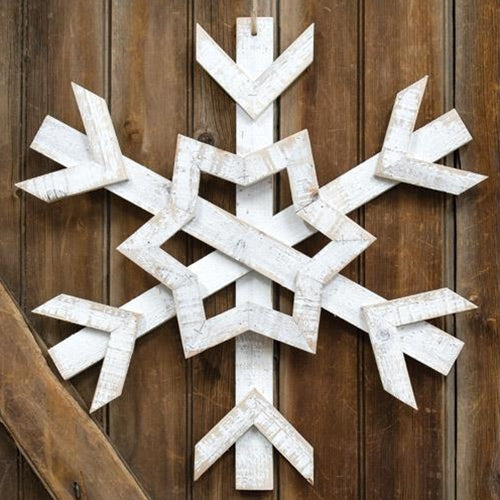 Wooden Jumbo Snowflake 20