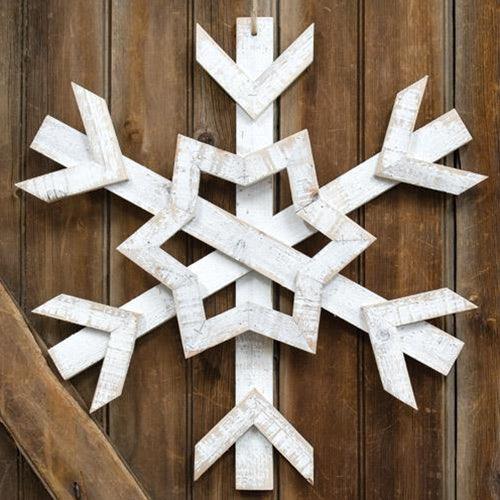 Wooden Jumbo Snowflake 16 - The Fox Decor