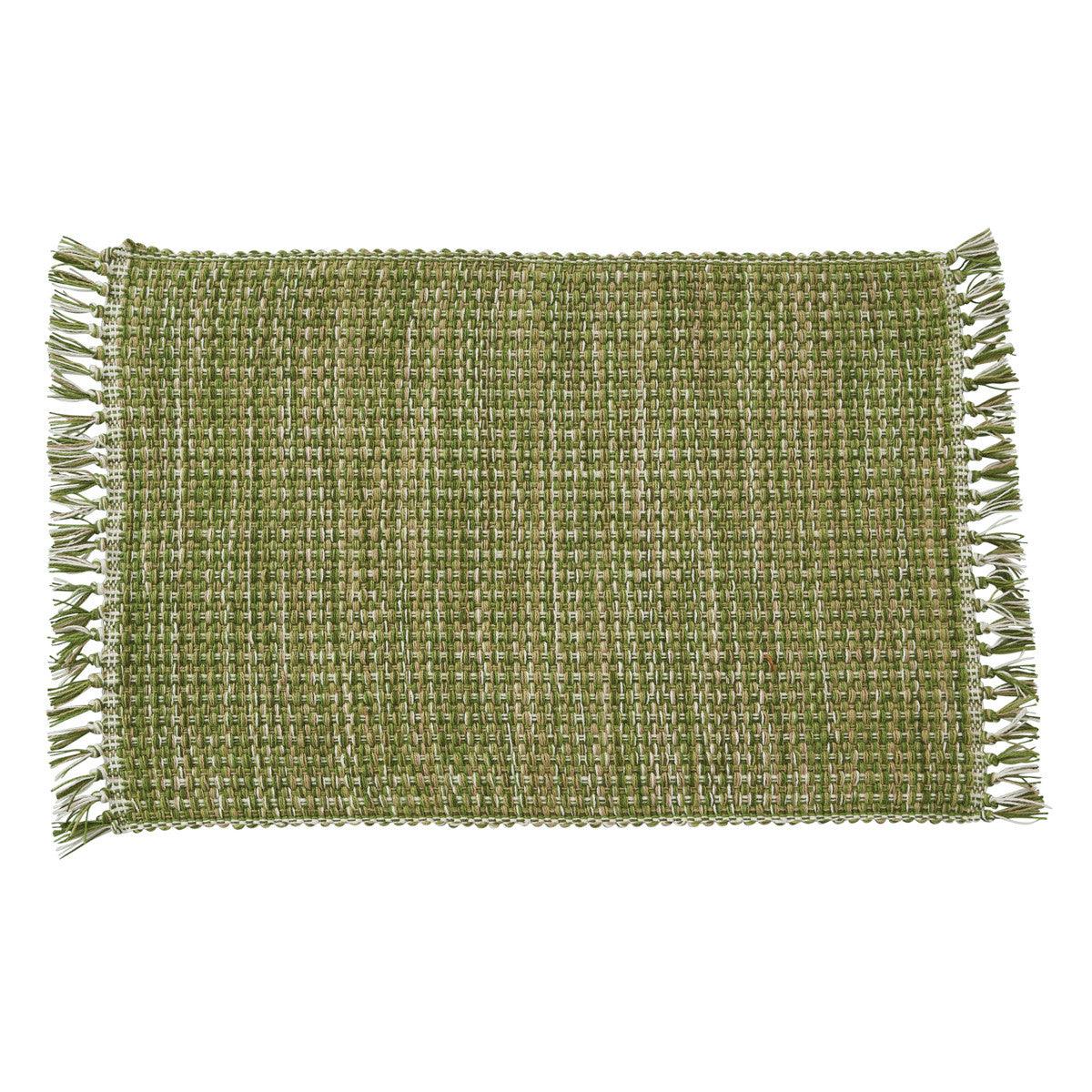 Basketweave Placemat - Evergreen set of 12  Park Designs