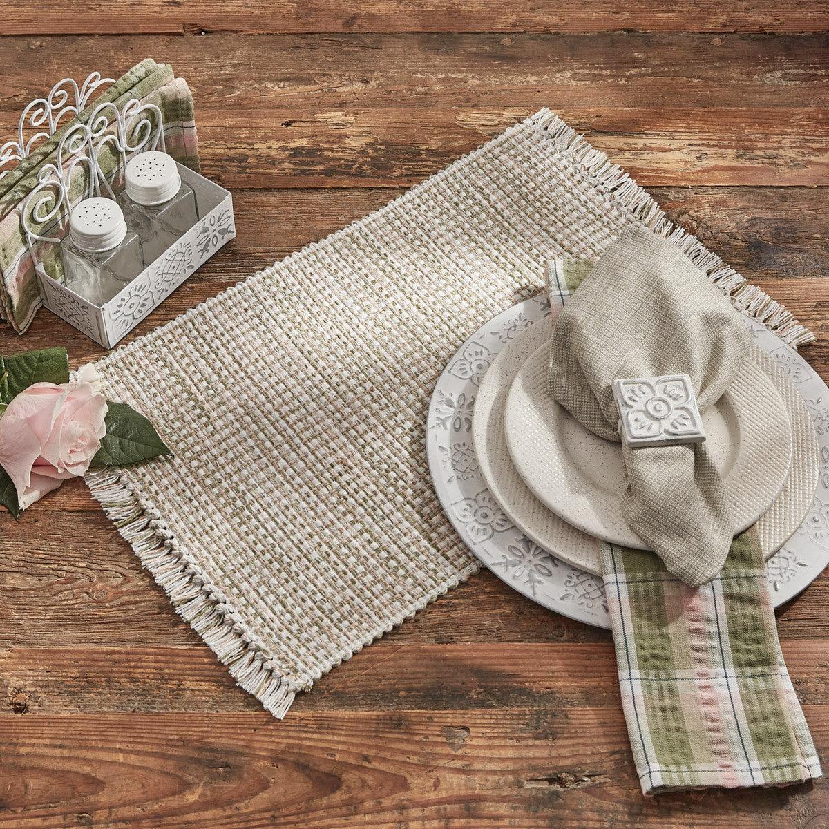 Basket Weave Napkin - Meadow set of 6 park Designs - The Fox Decor