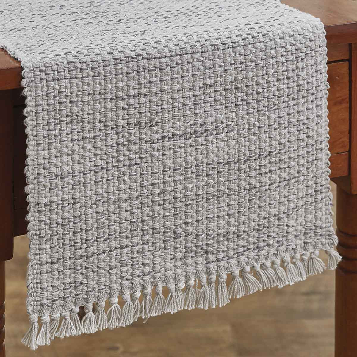 Basketweave Table Runner - 36"L - Cotton  Park Designs