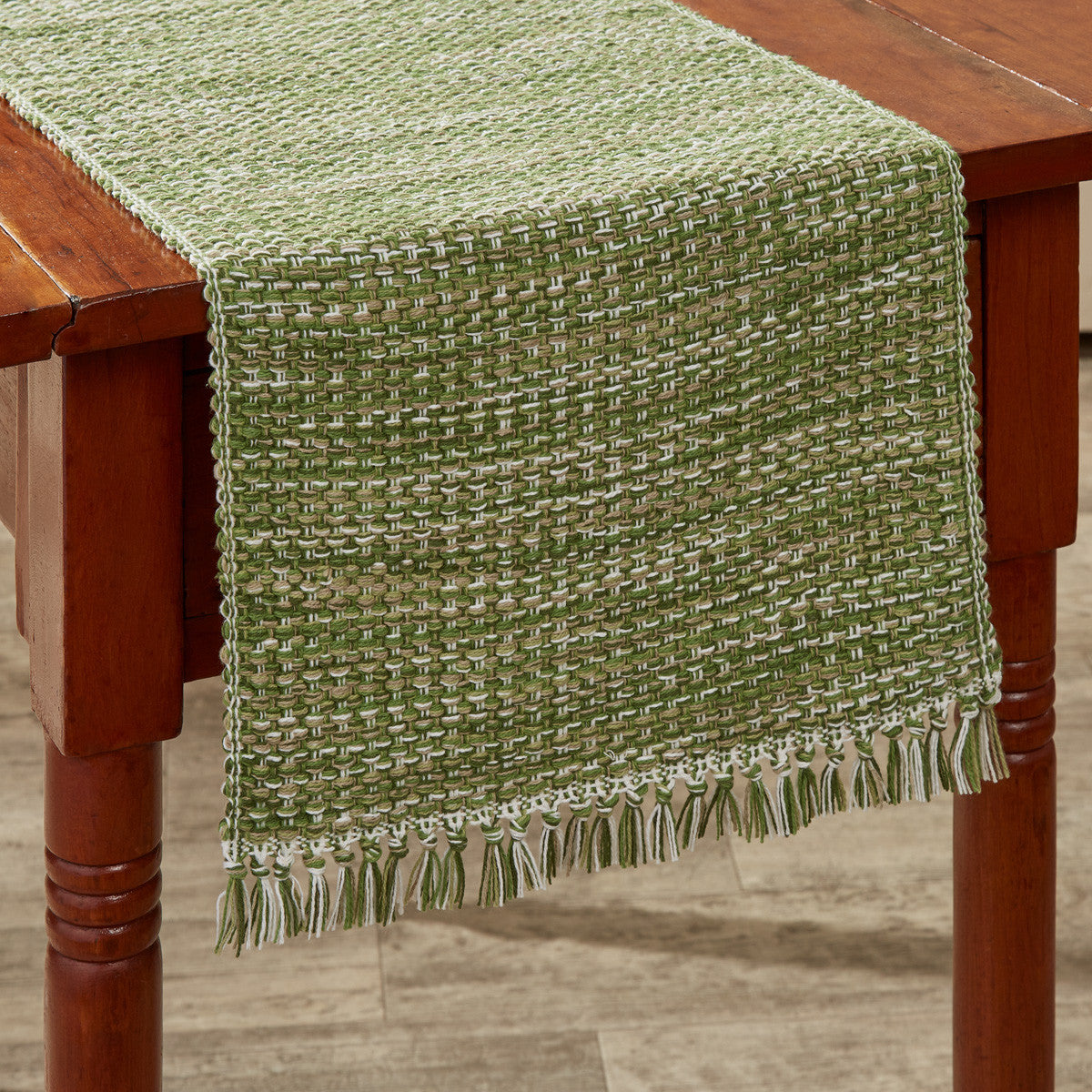 Basketweave Table Runner 36"L - Evergreen set of 2 Park Designs