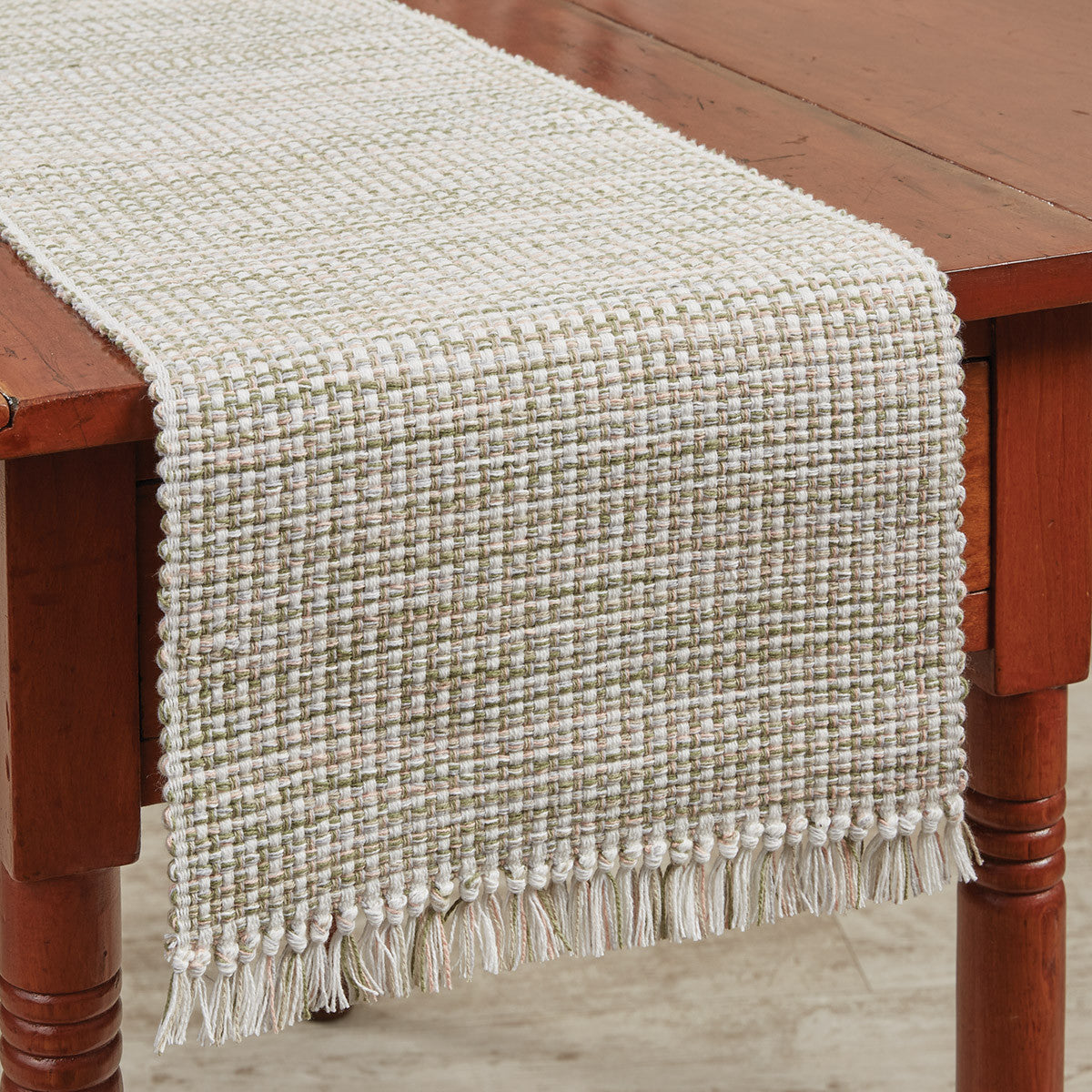 Basket Weave Table Runner 54" L - Meadow | Park Designs